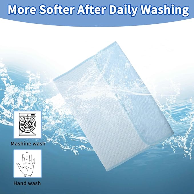 Dog Cooling Mat, Durable Machine Washable Pets Cool Pad, Large, Blue