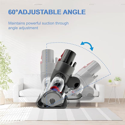 Mini Motorized Brush Head Replacement for Dyson V7 V8 Cyclone V10 V11 V15,Anti-Tangle Hair & Pet Hair Removal Vacuum Attachment Head for Carpeted Stairs,Couch Cushions,Bed,Car Carpet,Curtain