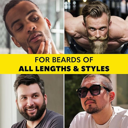 Beard Club Men's Boar Bristle Brush - Birchwood Grooming Tool for Styling, Taming and Healthy Beard Growth