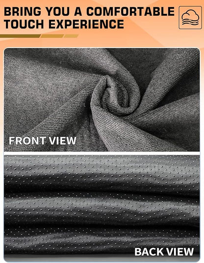 Car Seat Cover Towel 2PCS, 1200g Ultra-Thick Absorbent Terry Cloth Seat Protector for Post-Gym Sweat & Beach, Universal Fit for Sedans SUV Minivans, Machine Washable Interior Protection (Gray)
