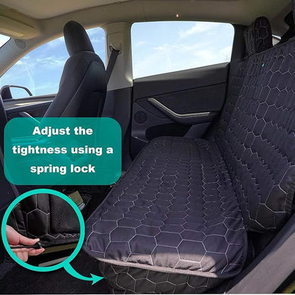 Meginc Dog Seat Covers for Tesla Model Y Back Seat Cover for Kids, Heavy Duty Bench Seat Cover with Headrest for Model Y, Non Slip Waterproof Durable Custom Fit Back Seat Covers for 2020-2025 Model y