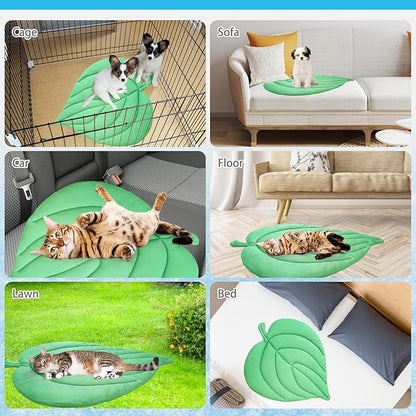 KOOLTAIL Upgrade Cat Self Cooling Mat for Summer, Reversible Thicken Pet Sleeping Blanket Pad Kennel Reusable Washable Waterproof Breathable Seat, Easy Carry Mats for Crate Car Playpen Puppy