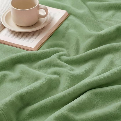 Bedsure GentleSoft Fleece Bed Blankets Full Size Green - Soft Lightweight Plush Fuzzy Cozy Luxury Blanket Microfiber, Emerald, 84x90 inches