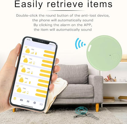 Konohan 5 Packs Smart Item Finder Portable Tracker GPS Tracking Mobile Anti Loss Smart Device Key Finder Tag Locator with Sound for Bags Wallets Backpacks Pets Keys Luggage(Macaron Color)