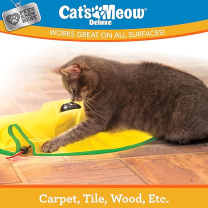 Cat's Meow | Interactive Enrichment Toy for Indoor Cats & Kittens, Automatic Movements that Simulate Mouse Tail & Hunting Prey, Self-Play Battery Powered for Physical & Mental Stimulation, All Breeds
