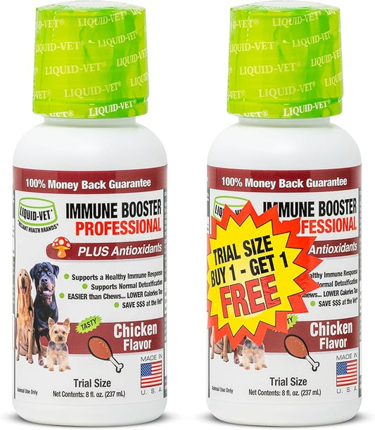 Immune Support for Dogs – Antioxidant Protection & Gut Health – Inulin, Beta-Glucan & Omega-3s / Fish Oil & More! - Made for Picky Eaters
