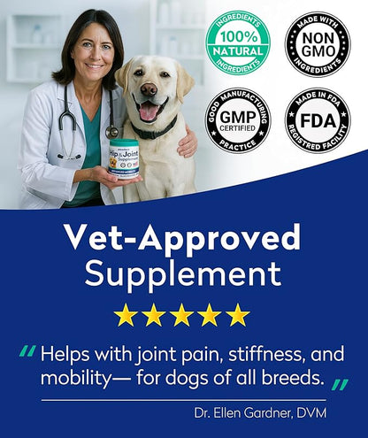 PAWFECTCHEW Advanced Hip & Joint Glucosamine Supplement for Dogs - Treats for Picky Eaters w/Chondroitin, MSM, Omega-3 - Joint Pain Relief - Chicken Liver - 180 Ct - Made in USA