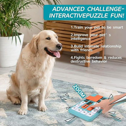 FOXMM Dog Puzzle Toys - Interactive IQ Training & Mental Stimulating Toys for Large, Medium & Small Dogs