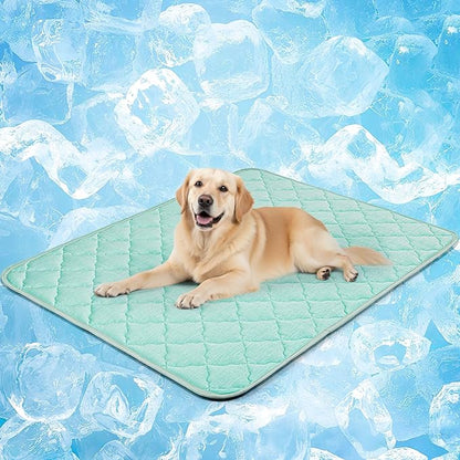 LOOBANI Dog Cooling Mat for Summer - 60" x 40" Pet Cooling Pad for Extra Large Dog with Anti-Slip Bottom, Portable Self-Cooling Pad for Dogs, Cats, Indoor & Outdoor Use, Couch, Bed, Kennels and Floor