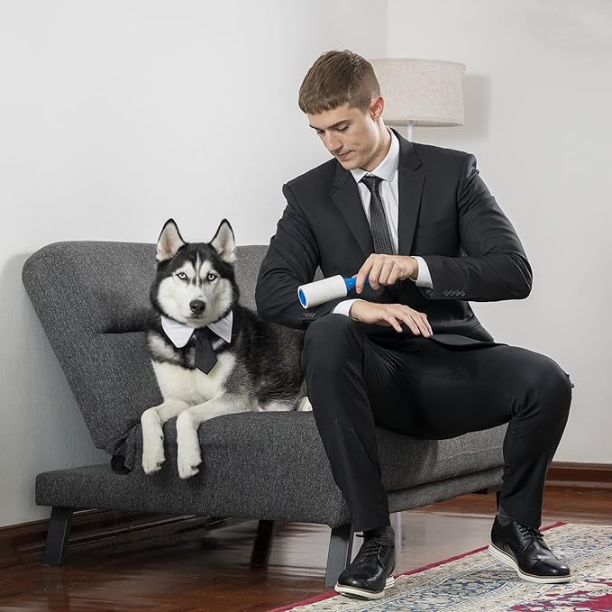 PetLovers Extra Sticky Lint Roller Mega Value Set 450 Sheets for Pet Hair Removal and Clothes, Dog and Cat Lint Remover 5 Pack