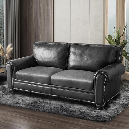 ANARACHON Leather Look Couch Cushion Covers Sofa Seat Slipcovers Sets Couches Furniture Protector for Sectional Armchair Loveseat Pets Kids Stretch Spandex Fabric (2 Cushion Loveseat, Light Grey)