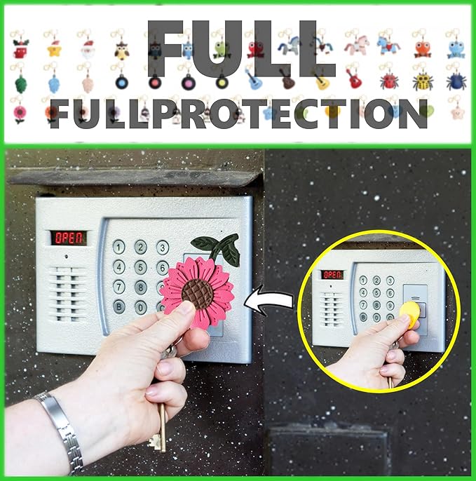 Leather Keychain Holder Case Compatible with AirTag,Cute Protective Cover with Keyring,Anti-Scratch Finder GPS Tracker Case for Wallet Keys,bag,pets,Backpack(Daisy Red)