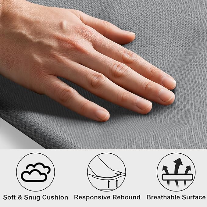 Elevated Raised Outdoor Dog Bed - Cooling Lifted Outside Dogs Bed with Cushion Mat Dog Hammock Bed with Stainless Steel Frame Portable Puppy Pet Bed for Indoor & Outdoor ((M-): 34" x 20" x 8")
