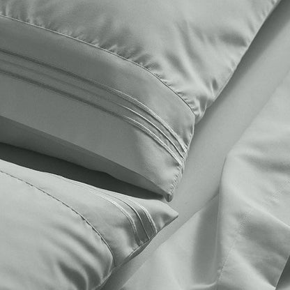 Mellanni Full Sheet Set - 6-Piece Iconic Collection Bedding, (Including 4 Pillowcases), 21-Inch Extra Deep Pocket, Easy Care, Ultra Soft, Cooling Sheets, Brushed Microfiber - Spa Mint