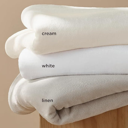 Bedsure GentleSoft Fleece Blanket California King Size Linen - Lightweight Plush Fuzzy Cozy Soft Bed Blankets, 102x96 inches