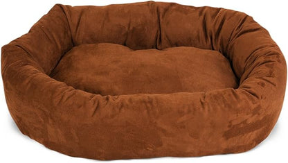 Majestic Pet Villa 40 Inch Shredded Memory Foam Dog Bed for Large Sized Dog 40x29x9 Inch–Orthopedic Pet Bed with Removable Washable Cover-Washable Large Puppy Mat with Head Support-Navy