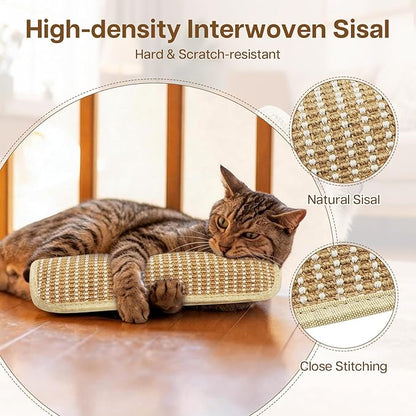 2 Pack 11.2 inch Sisal Pillow Catnip Toy for Cats with Silvervine Sticks, Cat Toys with A+ Organic Catnip Interactive Kicker Toy Scratch-Resistant Safe Chew Toy Teeth Cleaning for Indoor