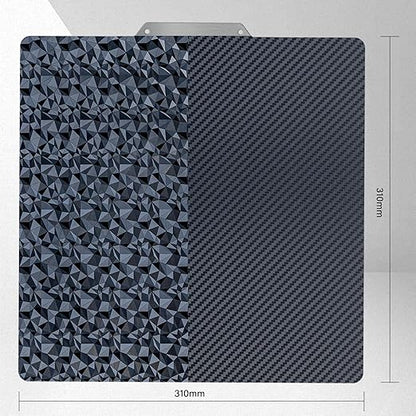 310mm (NO Magnetic Base) PEO (Diamond Pattern) & PET (Carbon Fiber Pattern) 3D Print Bed Build Plate for CR-10 CR-10S
