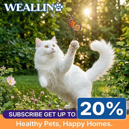 Taurine for Cats Vitamins Treats, 18 in 1 Cat Multivitamins Treats 500 Crunchy & Krill Chews Cat Vitamins with Taurine Supplements for Heart Vision Immune Digestion Skin & Coat Support for All Ages