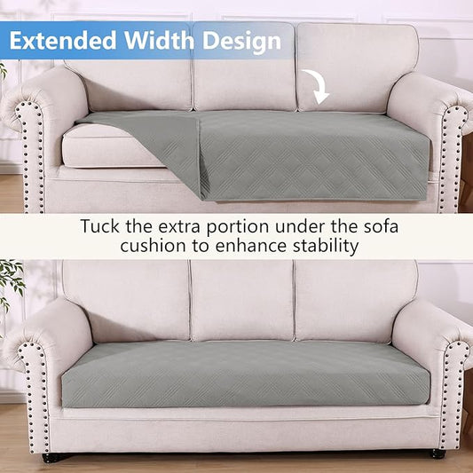 hyha Waterproof Dog Blanket, Reversible Pet Bed Blanket, Soft Sofa Couch Cover for Dogs Washable, Waterproof Pet Couch Covers for Sofa Puppy Cats Furniture Protector(40"x70", Grey/Grey)