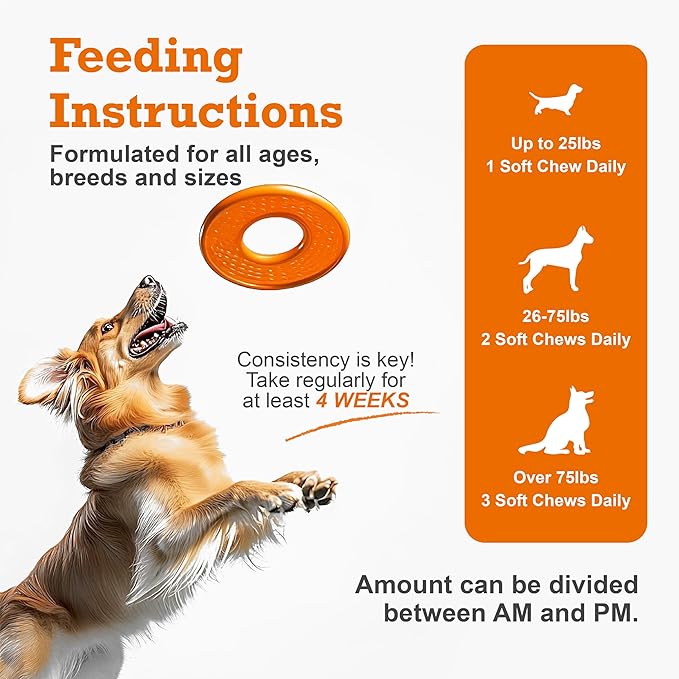 Dog Multivitamin Chewable,25-in-1 Dog Vitamins & Supplements,Pet Joint Support Health- Skin, Coat Heart, Hips, Joints,Digestion & Immune System,for All Ages All Breeds(30 Chews Duck Flavor)