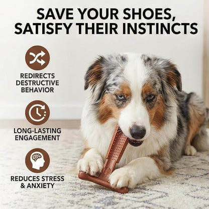 SPOT Bam-Bones Plus Coffee Wood T-Bone Dog Chew Toy, Beef Flavor, Nylon and Coffee Wood Fiber Blend, Durable Chew for Heavy Chewers and Dogs Under 60 lbs, Non-Splintering Dental Chew, 6 Inch