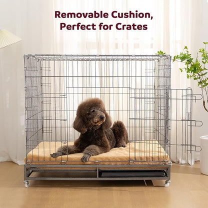 Cooling Orthopedic Dog Bed for Extra Large Dogs - Memory Foam for Joint Pain & Arthritis, XL Pet Bed w/Washable Removable Cover & Waterproof Liner, XXL Dog Sofa w/Raised Bolster & Non-Slip Base