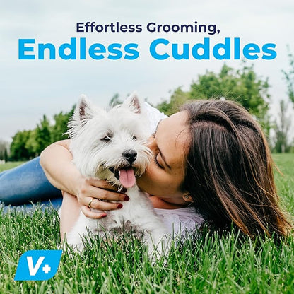 Vetnique Furbliss Hygienic Dog Grooming Wipes Cleansing Grooming & Deodorizing Hypoallergenic Pet Wipes with Natural Deodorizer 100ct (Unscented)