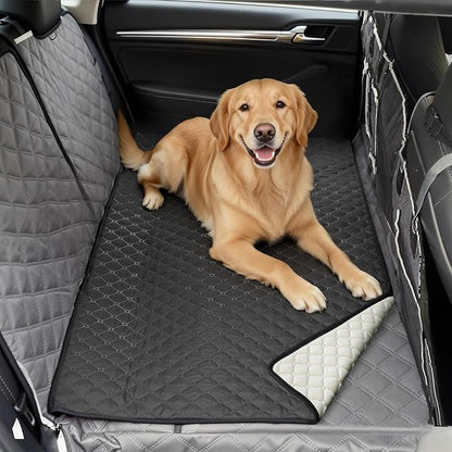 Doglike Dog Bed Mat for Car Back Seat [Quick-Dry & Non-Slip], Road Trip Bed to Fully Protect Dog's Safety, Fits Trucks/SUVs Back Seat Cover Extenders, Black, 56x27.3 inch, XL
