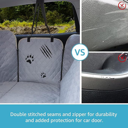 Lassie XL Truck Dog Seat Cover Back Seat with 2 Seat Belts, Dog Car Hammock for Large SUV and Trucks Compatible with F150 F250/Chevrolet Silverado/Ram Pickup/GMC Sierra/Toyota Tundra and Crew Cab