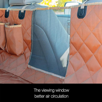 iBuddy Dog Seat Cover for SUV and Small Truck, Waterproof Car Hammock Heavy Duty Back Seat Cover for Dog with Mesh Window Durable Scratchproof Pet Car Seat Protector for Rav4 CR-V Jeeps