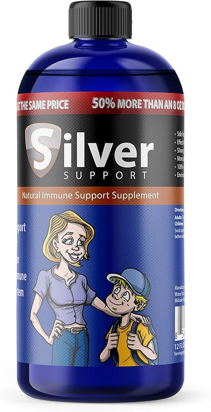 Purified Ionic Silver Technology Liquid Immune Booster for Kids, Pets & Adults Enhances Wellness