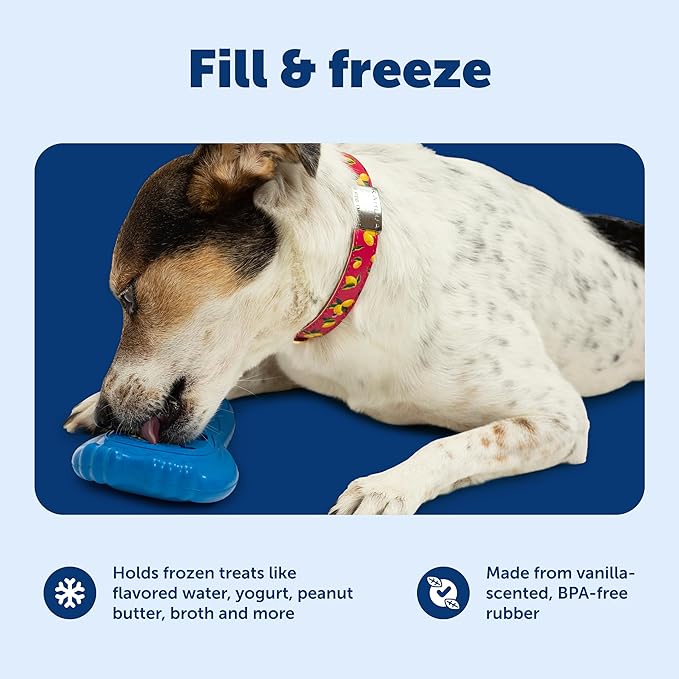 PetSafe Freezable Treat Holding Chilly Penguin - Durable, Vanilla-Scented, Rubber, Freezable Interactive Pet Puzzle for Boredom or Separation Anxiety - for Small Dogs, (Pack of 2)