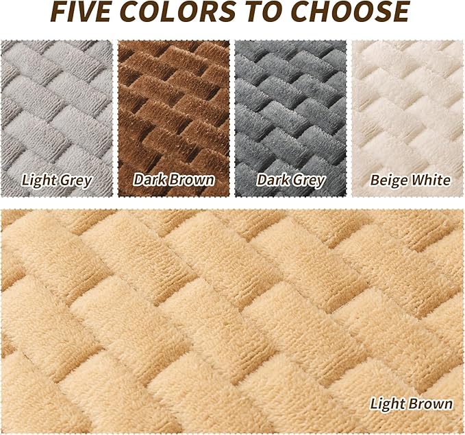 Couch Covers for Dogs Washable, Velvet Dog Couch Cover Protector, Fuzzy Plush Pet Sofa Cover for Single Sofa, Sofa Covers for Pets(1,Light Brown,27.6"x27.6",Single Seater)