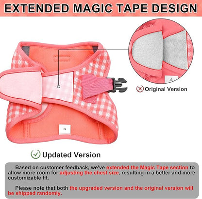 AIITLE Easy Walk Dog Vest Harness and Leash Set, Pet Supply No Pull, Breathable Mesh, Reflective Stripes, Adjustable Escape Proof Pet Outdoor Harnesses for Medium Dogs Watermelon L