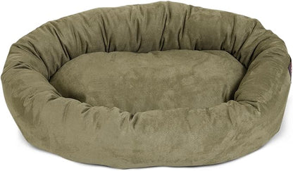 Majestic Pet Villa 32 Inch Shredded Memory Foam Dog Bed for Medium Sized Dog 32x23x7 Inch–Orthopedic Pet Bed - Washable Medium Puppy Mat with Head Support-Vintage