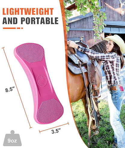 Shedding Blade for Horses Tool - Horse Brush for Deshedding Grooming Bathing, Multi-Functional Rubber Grooming Kit for Horses, Dogs, Cows and Goats（Black）