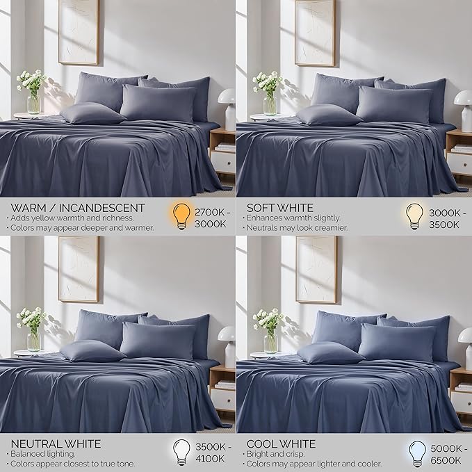 Southshore Fine Living, Inc. 21-Inch Deep Pocket Twin Sheet Set, 4-Piece Microfiber Sheets Twin Size Bed Set, Extra Deep Pocket Fitted Sheet, Dark Blue Pillow Cases Standard Size, Dark Blue Sheets