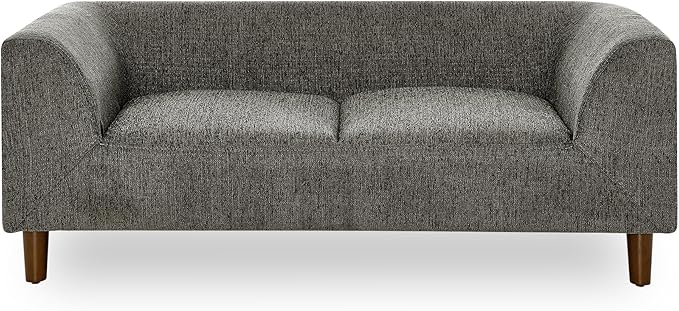 Dog Sofa Couch for Medium Dogs with Backrest and Armrest, Memory Foam Dog Sofa Bed, Modern Elevated Pet Couch Bed with Wooden Legs, Dark Grey