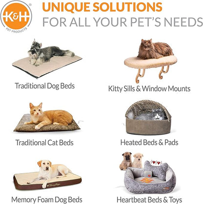 K&H Pet Products Small Animal Outdoor Heated Pad Replacement Cover, Zipper Closure, Soft & Breathable, Machine Washable, Fits K&H Small Animal Heated Pad (Sold Separately) - 12 X 9in Gray Fleece
