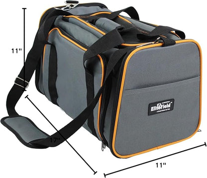 EliteField Expandable Soft Pet Carrier (3 Year Warranty, Airline Approved), Multiple Sizes and Colors Available (17" L x 11" W x 11" H, Gray)