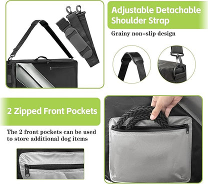 Storage Bag of Dog Playpen, Portable Dog Fence Bag for RV Travel, Compatible with Most 40" H, 8-Panel and 9-Stake Pet Fence Shoulder Bag, Patent Pending