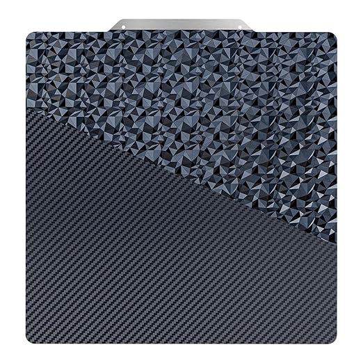 220mm (NO Magnetic Base) PEO (Diamond Pattern) & PET (Carbon Fiber Pattern) 3D Printer Build Plate Adhesive Print Bed Artilery Genius A net A6 A8