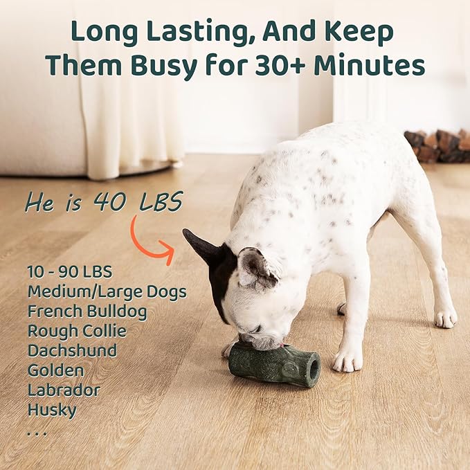 MENGJINGO 2 Pack Interactive Dog Toys for Aggressive Chewers, Long-Lasting Frozen Dogs Treat Holder to Keep Them Busy, Indestructible Dog Enrichment Toys - Reduce Anxiety, Safe for Large/Medium Breed