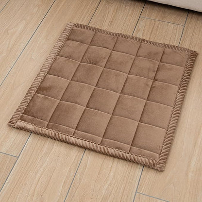 Couch Cover for Dogs Washable Pet Bed Fuzzy Pet Couch Covers Nonslip Couch Slipcover for Dogs, Kids, Pets Friendly Sofa Cover Loveseat Covers (Brown, 21''x21''/Square)
