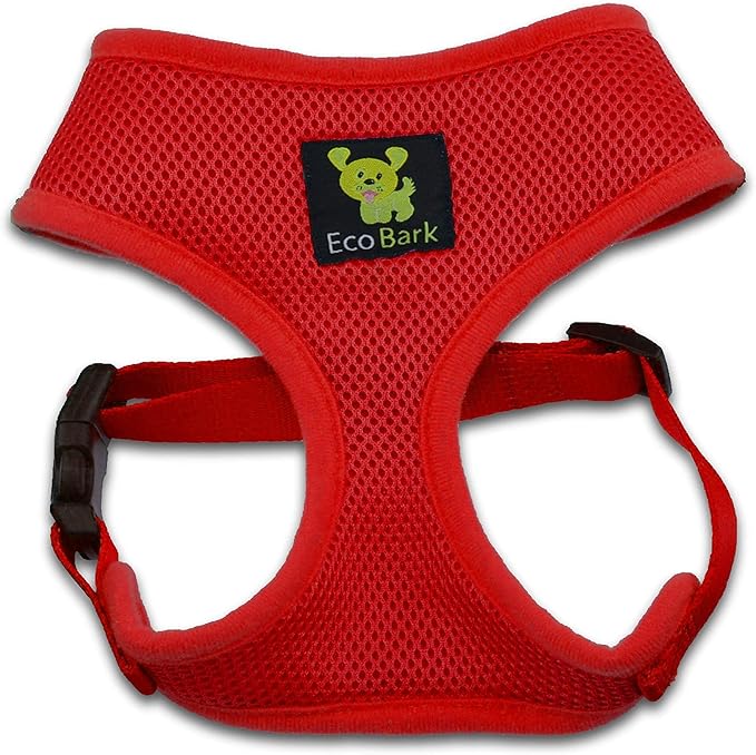 Classic Dog Harness Innovative Mesh No Pull No Choke Design Soft Double Padded Breathable Vest for Eco-Friendly Easy Control Walking for Large Puppies Full Size Breeds & Extra Large Dogs (XL, Red)