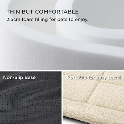 Bedsure Washable Dog Bed for Extra Large Dogs, Soft Foam Floor Pet Mat, Lightweight Travel Flat Puppy Mattress for Indoor Pet