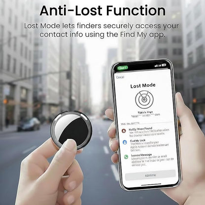 2 Pack Tracker Tag [Apple MFi Certified] Pair with Apple Find My (iOS Only) Air Bluetooth Smart Tag Key Finder Item Locator Waterproof Worldwide Tracking Device for Kid Pet Wallet Backpack Dog Luggage