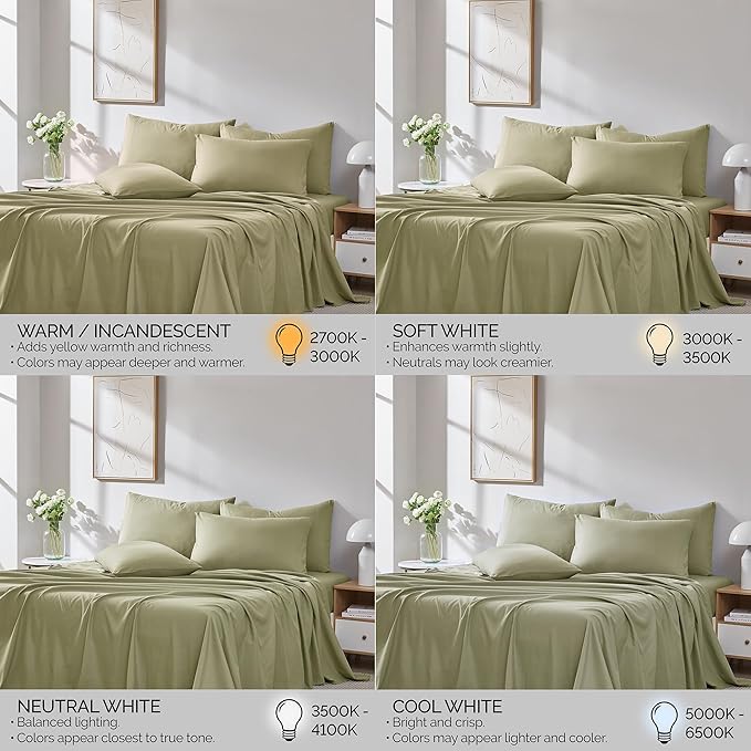 Southshore Fine Living, Inc. 4-Piece Twin Bed Sheets Set, 21" Extra Deep Pocket Fitted Sheet Twin, Oversized Flat Sheet, Microfiber Bedding, Sage Green Pillow Cases Standard Size, Sage Green Sheets