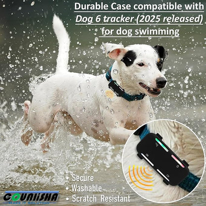 2 Pack Silicone Holder Compatible for Tractive GPS Dog Tracker (2025) for pet Collar,Durable Rubber Cover,Secure case Compatible for tractive Dog 6 tag for Necklace (Black,Green)